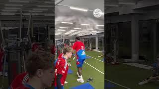 KINGSLEY COMAN BACK IN TRAINING IN DOHA welcome back king  fcbayernwtc miasanmia