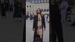 Jared Leto showcases his muscular physique as he joins star-studded carpet at Vogue World Paris