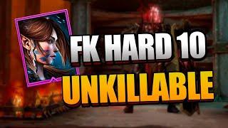 RUELLA UNKILLABLE COMP FOR FIRE KNIGHT HARD STAGE 10! | Raid Shadow Legends