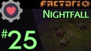 Factorio Let's Play: Nightfall (Rampant AI) #25 SMELTER PLANNING, STATION