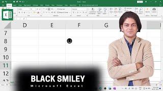 how to make black smiley symbol in excel?