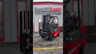 2014 UTILEV UT30C 6000LB CUSHION TRACTION TIRE FORKLIFT WITH S.S.F.P.