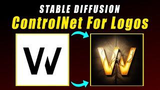 Stable Diffusion ControlNet Extension For Logos In Depth | ControlNet Extension | #stablediffusion