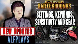 ALFPLAYS PUBG Settings, Keybinds, Sensitivity, Gear and Setup Pro Player Updates 2019