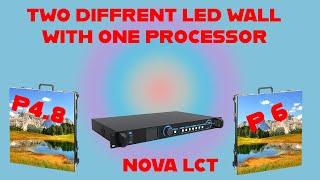 How To Configure 2 different led wall with one processor#novalct @vfxmehra