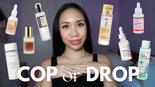 skincare empties: TONERS & SERUMS | dry skin, acne-prone skin, drugstore, luxury, k-beauty, j-beauty