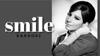 Smile Barbra Streisand karaoke minus