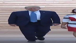 thicc donald trump walking meme