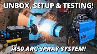 Unbox & Testing WORLD’S MOST INNOVATIVE Metal Spray System! | NEW Metallisation i450 Arc Spray