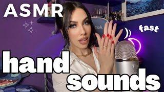 ASMR - Fast and Aggressive Hand Sounds, Nail Tapping, Body Triggers & Fabric Sounds