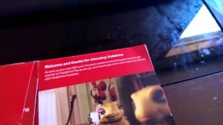 Vodafone UK Prepaid Sim Unboxing