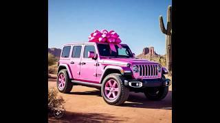 Pros & Cons of spray painting or wrapping your jeep #pinkjeep #wrapping #spraypaint #jeepColorChange