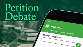 E-petition debate relating to children and social media  - Monday 13 January