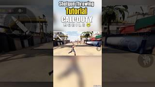 Shotgun Throwing Tutorial In Call Of Duty Mobile #shorts #viral #codm