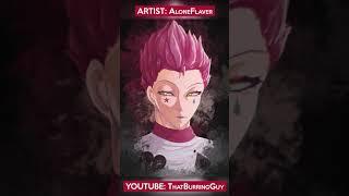 My Animated Hisoka Art (Portrait) | AloneFlaver #Shorts