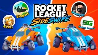 Шоу-матч с ЮТУБЕРАМИ в Rocket League Sideswipe / Robzi & Litput  Windy31 & Swich Games