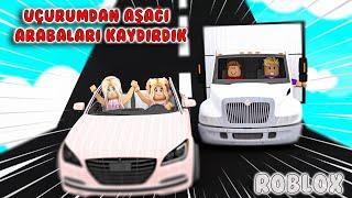  UÇURUMDAN AŞAĞI ARABALARI KAYDIRDIK ! | ROBLOX