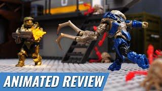 Floodgate Firefight - Animated Set Review (Halo Mega Construx Stop Motion)