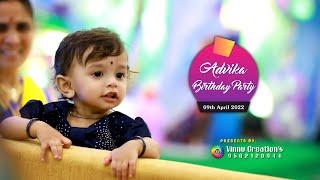 || Advika Birthday Party || Cinematic Shoot || Vinnu Creations ||
