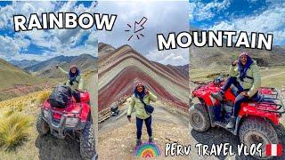 How to hike rainbow mountain in peru  | atv ride, what you need to know, cusco travel vlog + tips