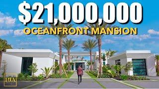 Inside a $21,000,000 OCEANFRONT FLORIDA MEGA MANSION | Luxury Home Tour | Peter J Ancona