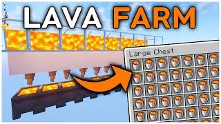 The EASIEST Lava Farm in Minecraft 1.21 (Tutorial)