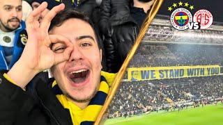 İLK YARI OYUNUYLA GALİBİZ! | Fenerbahçe 3 - 0 Antalyaspor Stadyum Vlogu 4K @buraksamett