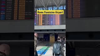 The lovely Fiumicino Airport in Rome, Italy!