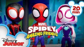 Play with Marvel’s Spidey and his Amazing Friends! | Compilation | @disneyjunior