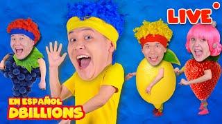 En Vivo - D Billions Mejores Canciones Infantiles | Om-Nom-Nom, Feliz Cha-Cha, Dame una Manzana