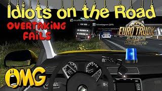 Crash Compilation & Overtaking Fails in ETS2MP & Funny Moments & Idiots on the Road in TruckersMP