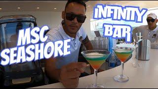 Infinity Bar Deck 8 MSC Seashore Drink Trial & Review 21 Years Minimum Age to Drink