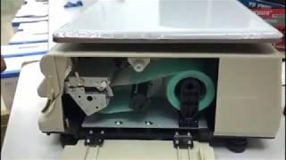 How to Install Barcode Label Sticker Roll Into Weight Machine With Barcode Thermal Label Printer