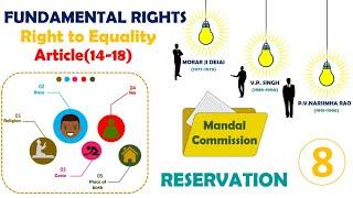 right to equality article 14-18|mandal commission|fundamental rights in indian constitution|upsc|ssc