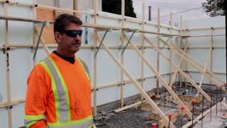 Zont™ Insulated Concrete Form Bracing - SED Construction Timelapse