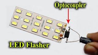 Led Flasher Using Optocoupler