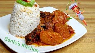 Pumpkin Stew ./Sierra Leonean Dish .