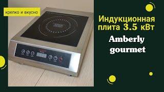 Индукционная плита 3.5 кВт Amberly gourmet, обзор и тест