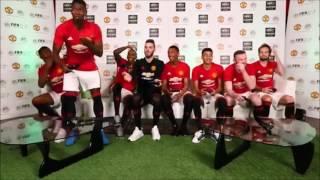 Manchester United footballers play FIFA 17 / Футболисты Манчестер Юнайтед играют в Фифу 17