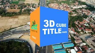 3D Cube Titles Pack Template for Vegas Pro 14+ for free