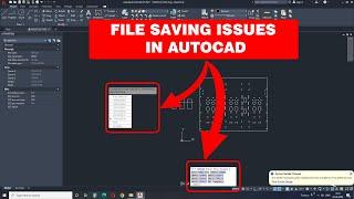 HOW TO SOLVE AUTOCAD FILE SAVING ISSUES | FILE IS WRITE PROTECTED | ONE OR MORE OBJECTS IN DRAWING