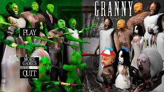 All Bosses vs Zombie Bosses! Granny Animation Full Gameplay