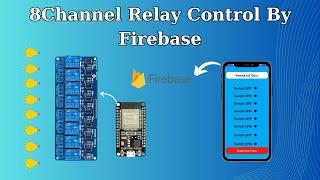 Smart Home Control: Automate 8 Relays with ESP32 and Firebase via Smartphone | Own Android App