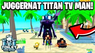 ОБЗОР НА НОВОГО JUGGERNAUT TITAN TV MAN в Toilet Tower Defense | Roblox!