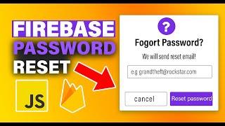 How to Reset Password with Firebase? | Firebase Web Auth Tutorial 2024 | Firebase Password Rest