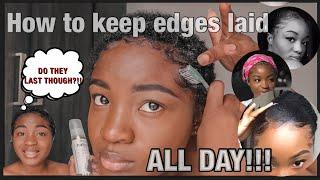 THE SECRET TO KEEPING YOUR EDGES LAID ALL DAY | my sweat proof method| South African Youtuber