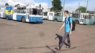 Черкаський тролейбус- Зміни, звільнився з депо 04.06.2019 / Cherkasy trolleybus- Сhange, depot