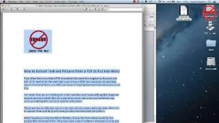 Convert PDF to Word - Mac Version