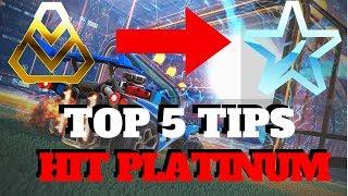 5 Easy Tips to Rank Up from Gold to Platinum! - Rocket League Tutorial