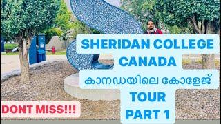 SHERIDAN COLLEGE CAMPUS TOUR CANADA - PART 1. Informative vlog